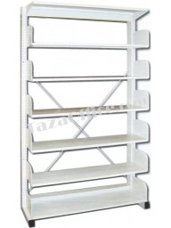 Single Sided Library Shelving with 6 Shelves (without side panel)